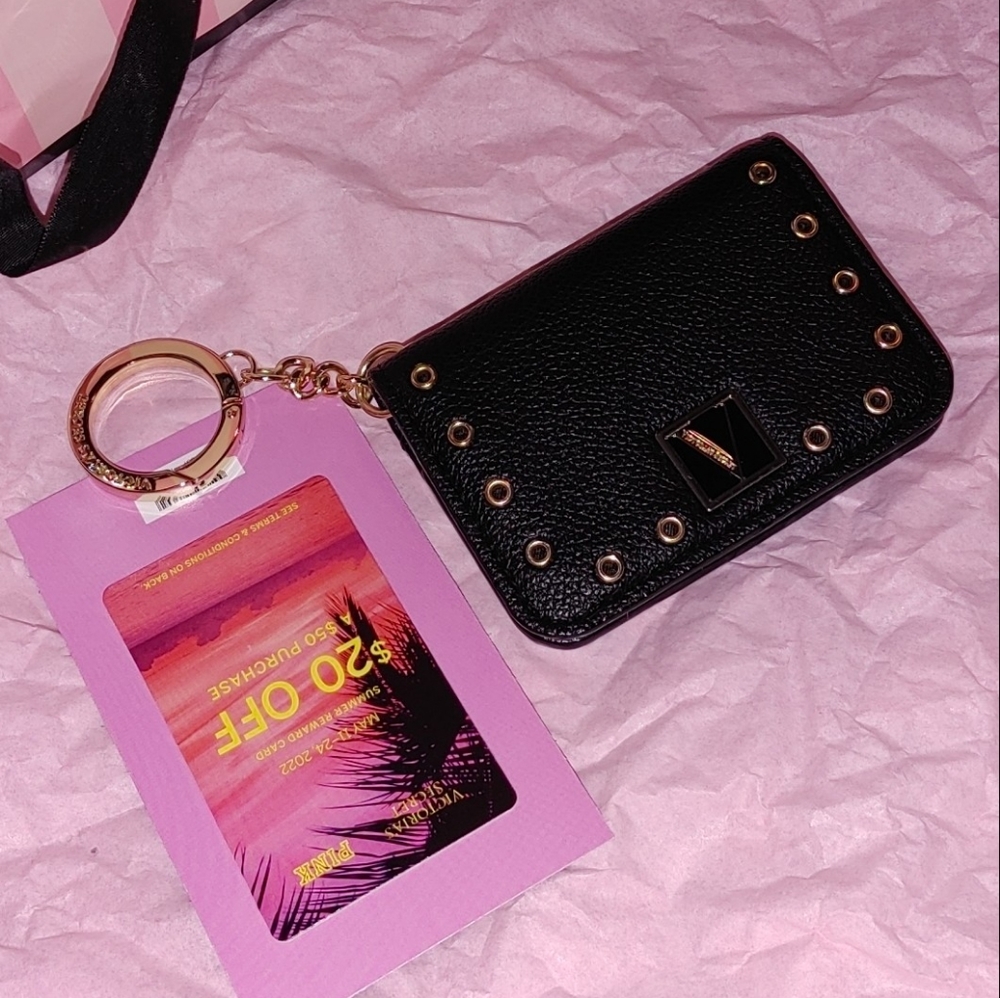 Victoria Secrets Card Case Keyring - Picture 1 of 3